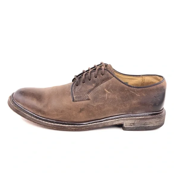 Frye | Shoes | Frye James Plain Toe Brown Leather Oxfords 85  display picture 2